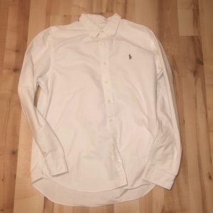 Men’s Polo by Ralph Lauren white button down